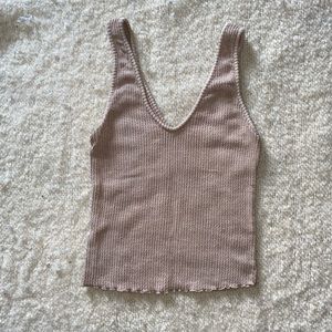 Cream Tank Top